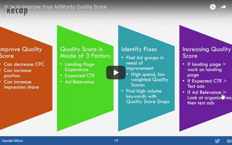 adwords editor quality score